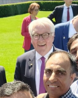 Towards entry "German President Steinmeier meets Prof. Ali Hussain"